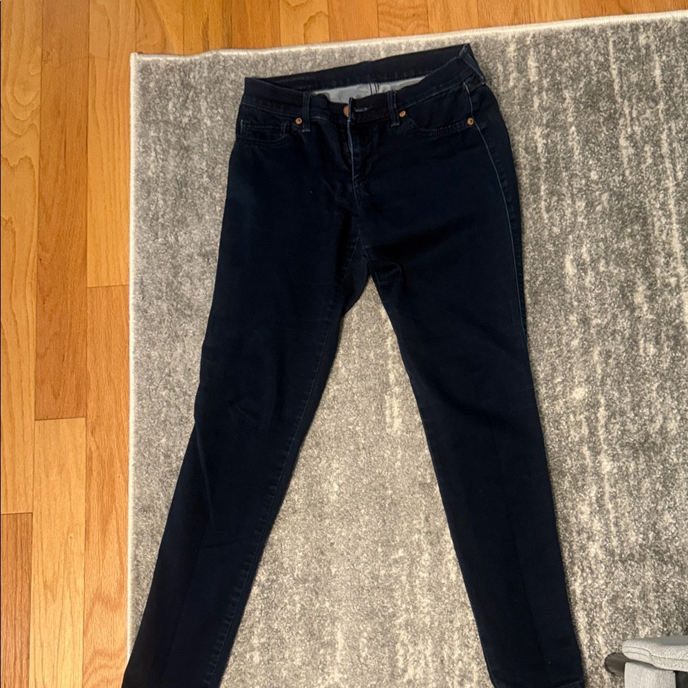 Express Women's Midnight Blue Skinny Jeans